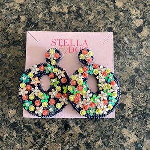 Stella and Dot Beaded Statement Earrings